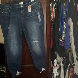 Lane Bryant size 24 skinny jean with flex magic waistband